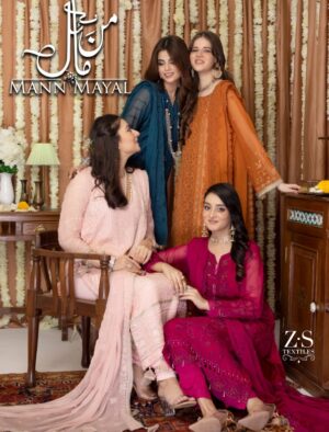 MANN MAYAL من مائل EXCLUSIVE CHIFFON COLLECTION BY ZS TEXTILE_001