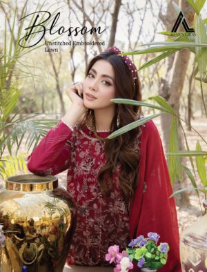 Blossom Embroidered Lawn by Adans Libas-01