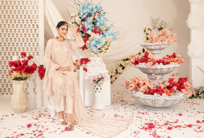 JANAM SEMI-STITCHED CHIFFON BY POSHAK - Image 2