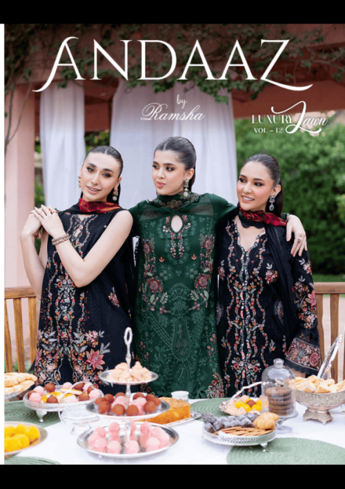 "Ramsha Andaaz Luxury Lawn Vol. Z12