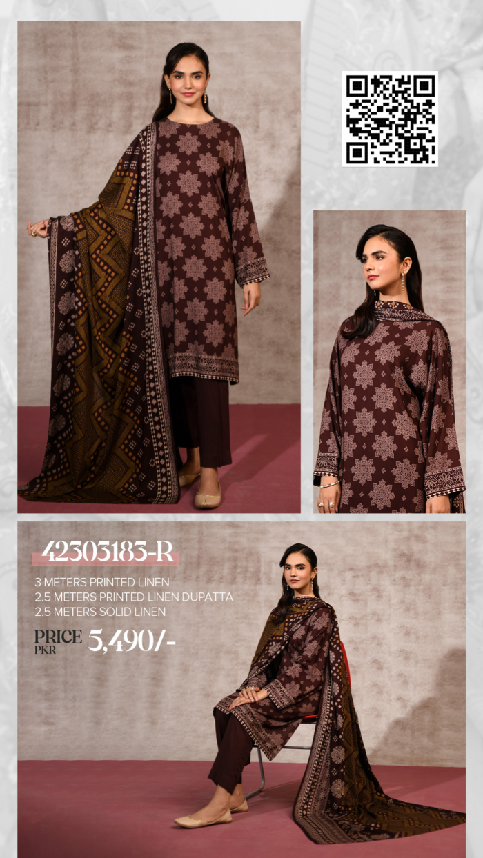 Nishat 3pesSummer Linen Collection Vol-1 - Image 5