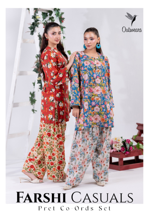 OUTWEARS - FARSHI CASUALS PRET CO-ORDS SET