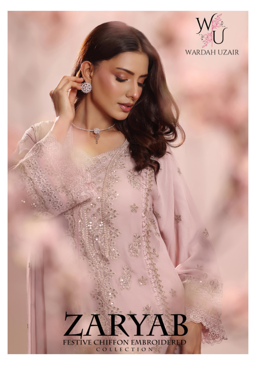 ZARYAB- Festive Chiffon Embroidered Collection By WARDAH UZAIR